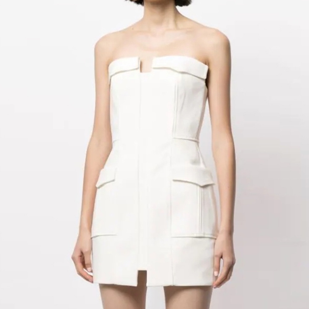 Patch pocket mini dress